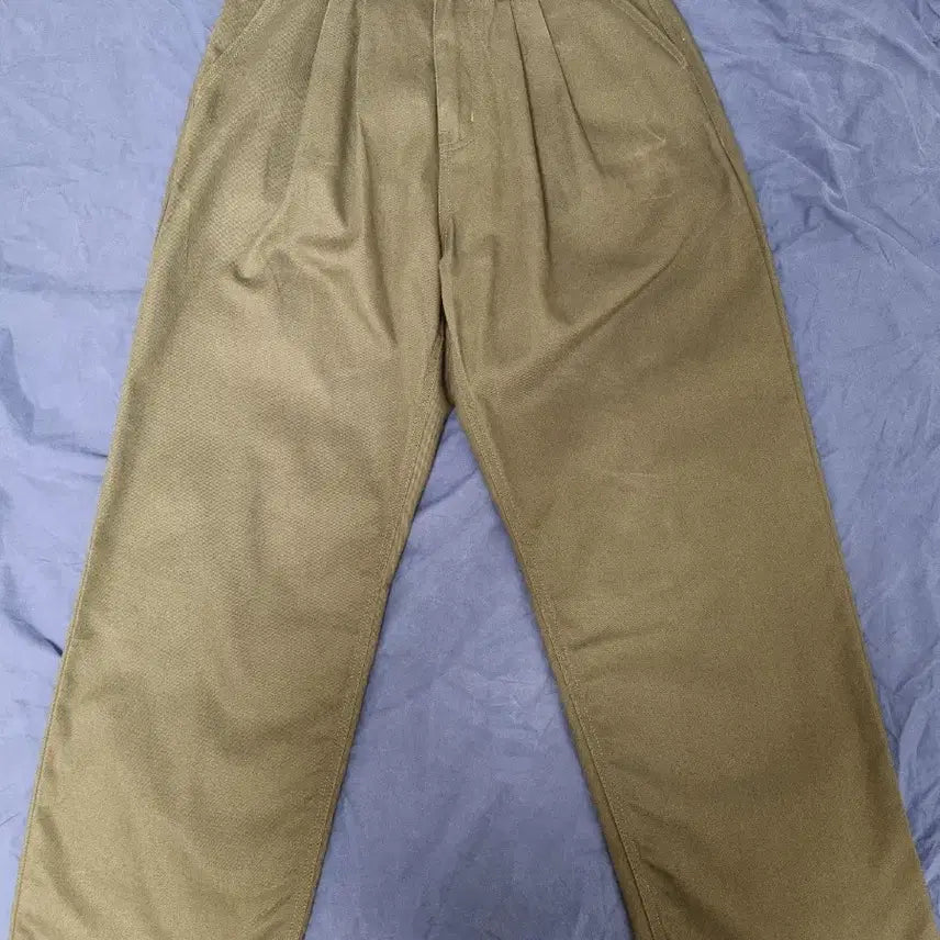 [BUNJANG] DECKET Dawn 2Pleats Wide Pants Khaki / [데케트] Dawn 2Pleats Wide Pants/Khaki/28