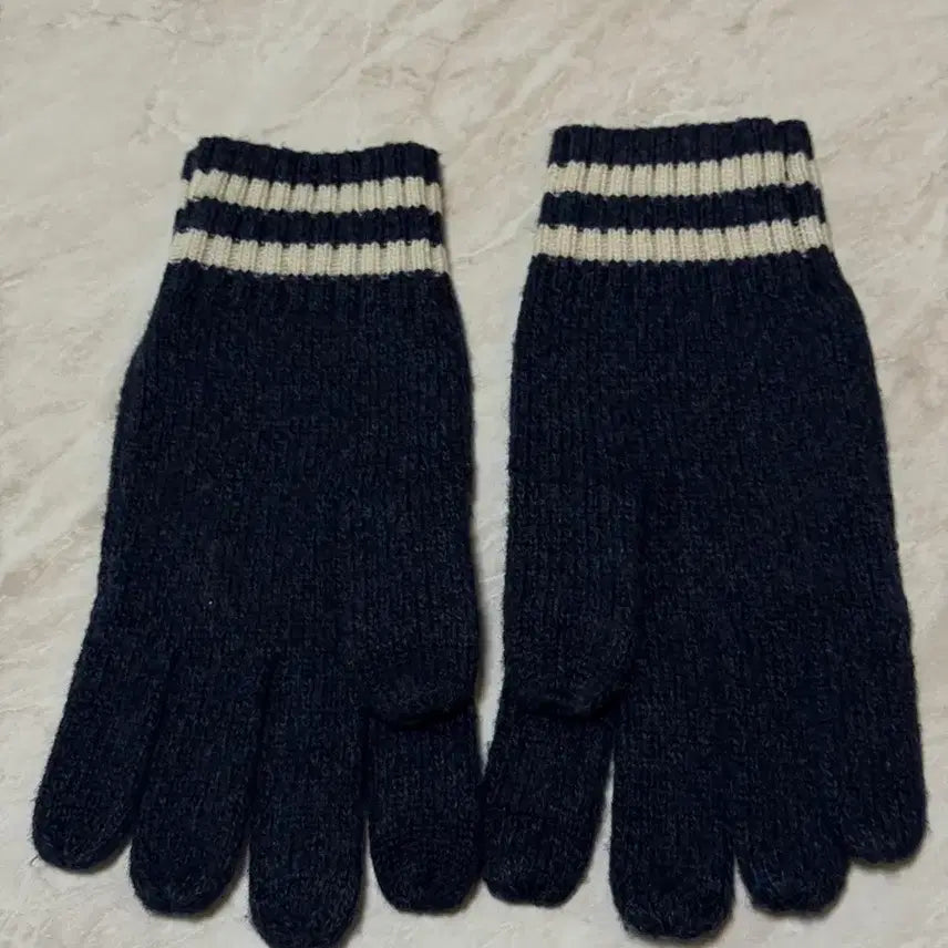 [BUNJANG] Polo Ralph Lauren Intarsia Knit Flag Touch Gloves - Navy / [새상품] 폴로 랄프로렌 인타르시아 니트 플래그 터치 글로브-네이비