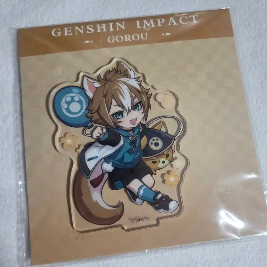 [BUNJANG] Genshin Impact Inazuma Picnic Series Gorou Acrylic Stand / 원신 이나즈마 소풍시리즈 아크릴스탠드(고로)
