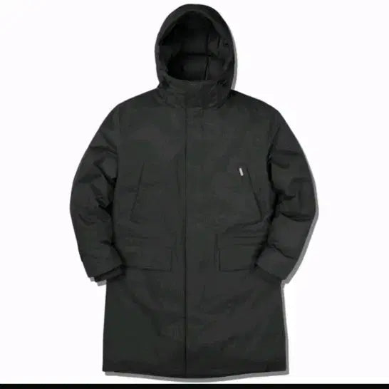 [BUNJANG] Carhartt Black Long Padded Coat with Hood / 칼하트 패딩 블랙