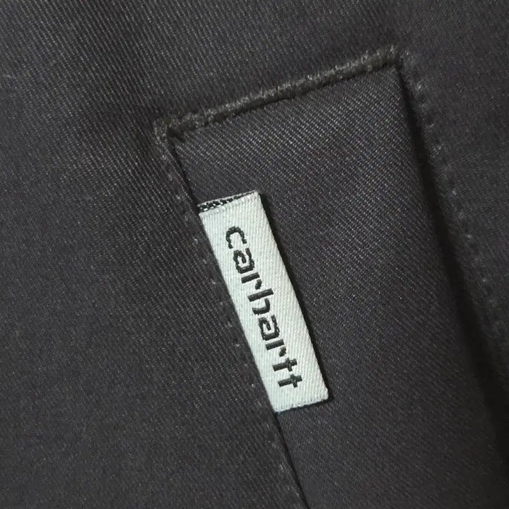 [BUNJANG] Carhartt Black Long Padded Coat with Hood / 칼하트 패딩 블랙