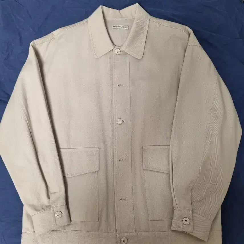 [BUNJANG] DIAMOND LAYLA OutPocket Cotton Jacket - Gray (M) / [다이아몬드레이라]OutPocket Cotton Jacket/gray/M