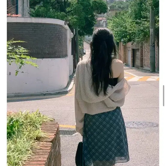 [BUNJANG] Nisum Buttery Check Layered Skirt - Midi Skirt (Size M) / 니썸 버터리체크레이어드스커트 미디 치마 m