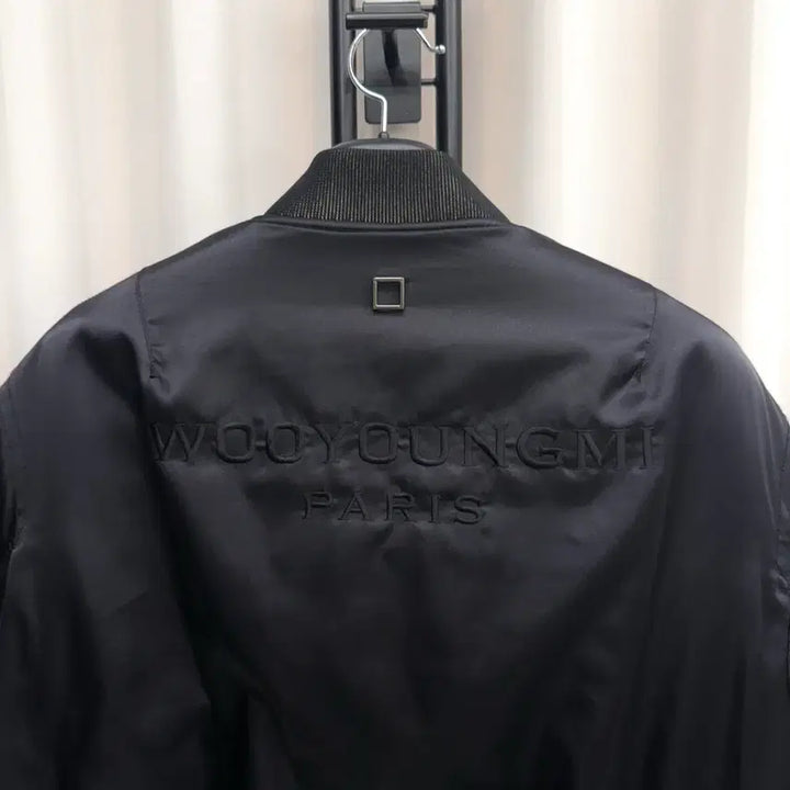 [BUNJANG] Wooyoungmi Black Logo Bomber Jacket / [48] 우영미 백로고 봄버 자켓 블랙