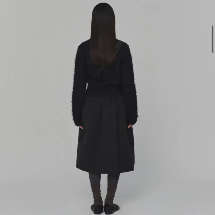 [BUNJANG] AMOMENTO Shaggy Crop Cardigan / 아모멘토 섀기 크롭 가디건