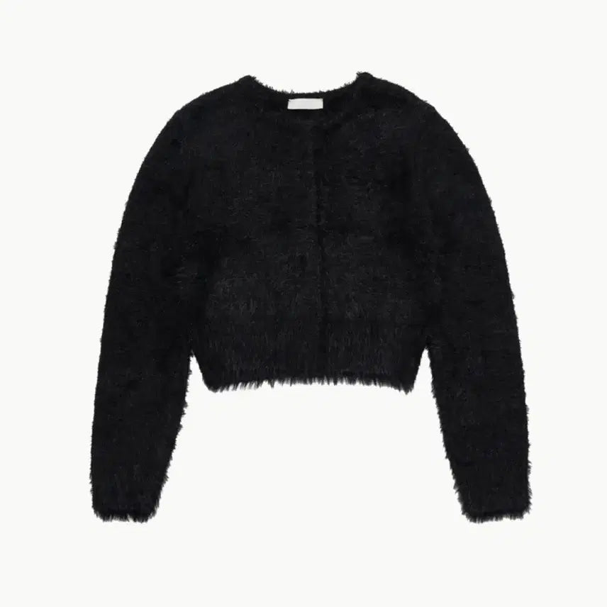 [BUNJANG] AMOMENTO Shaggy Crop Cardigan / 아모멘토 섀기 크롭 가디건