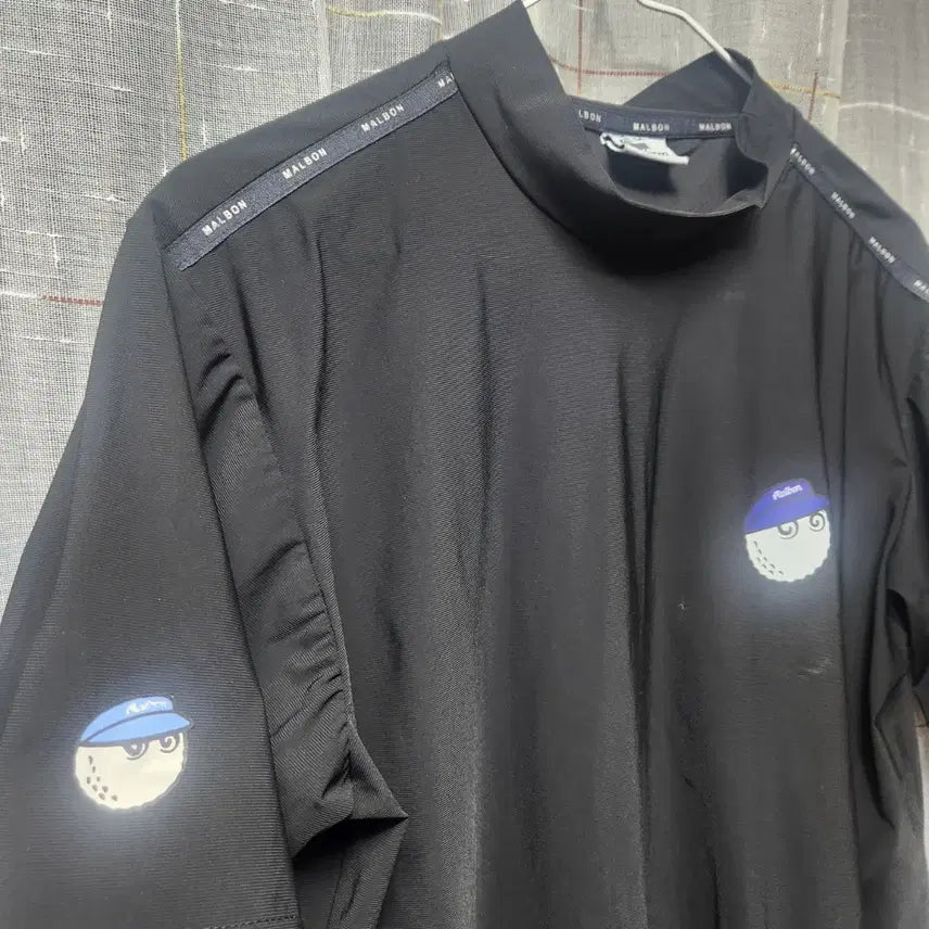 [BUNJANG] Malbon Golf Black Short Sleeve T-Shirt M / Malbon Golf 말본 블랙 반팔 티셔츠 골프웨어 M