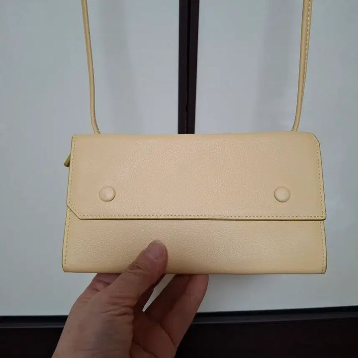 [BUNJANG] TIME Yellow Long Wallet Shoulder Bag / TIME 장지갑 여성 숄더백 옐로우