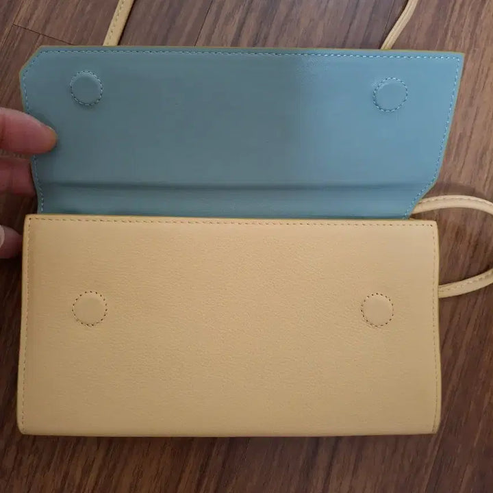 [BUNJANG] TIME Yellow Long Wallet Shoulder Bag / TIME 장지갑 여성 숄더백 옐로우