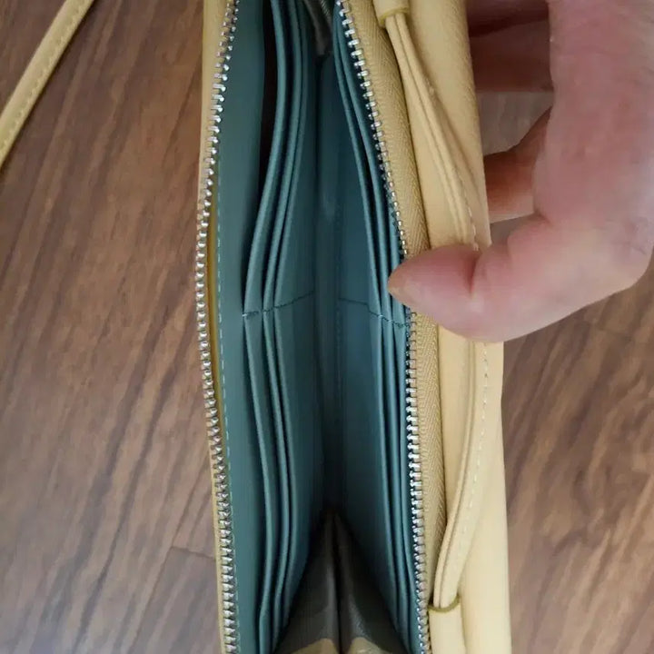 [BUNJANG] TIME Yellow Long Wallet Shoulder Bag / TIME 장지갑 여성 숄더백 옐로우