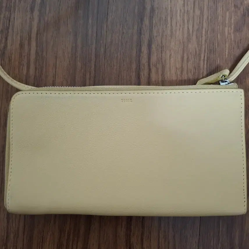 [BUNJANG] TIME Yellow Long Wallet Shoulder Bag / TIME 장지갑 여성 숄더백 옐로우