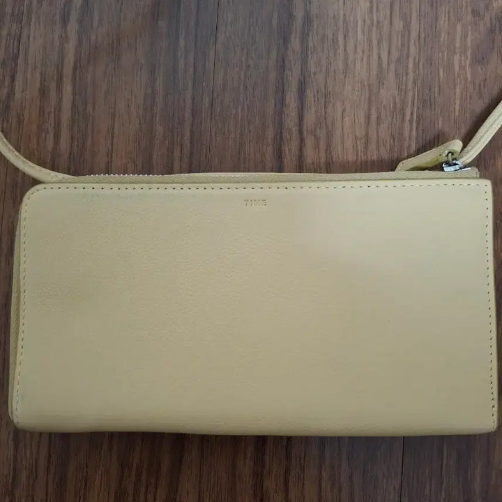 [BUNJANG] TIME Yellow Long Wallet Shoulder Bag / TIME 장지갑 여성 숄더백 옐로우