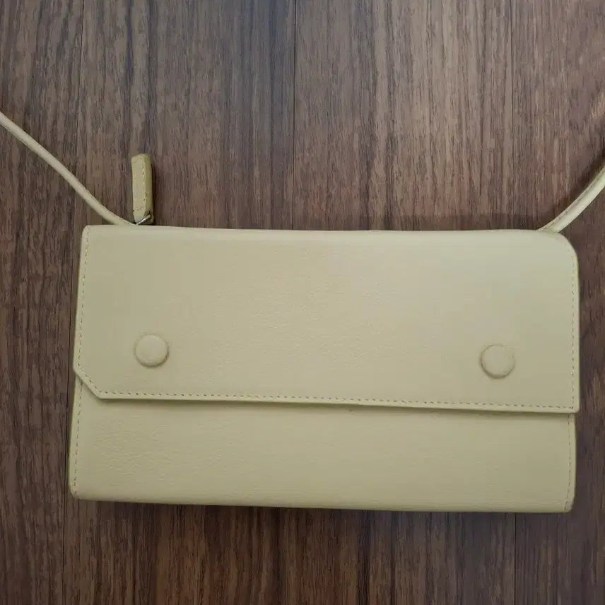 [BUNJANG] TIME Yellow Long Wallet Shoulder Bag / TIME 장지갑 여성 숄더백 옐로우