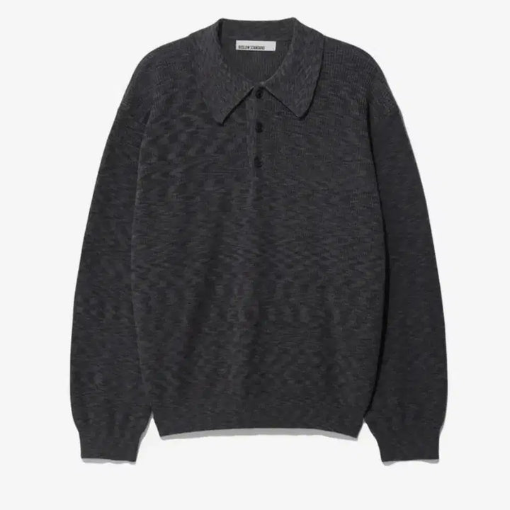 [BUNJANG] Beslow Longsleeve Collar Knit Dark Grey / [비슬로우]LONGSLEEVE COLLAR KNIT/DARK GREY/L