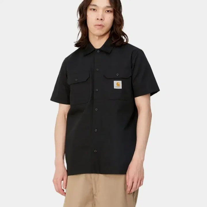 [BUNJANG] Carhartt WIP Master Short Sleeve Shirt 2XL Black / 칼하트 WIP 마스터 반팔셔츠 2XL 블랙 검정 워크웨어