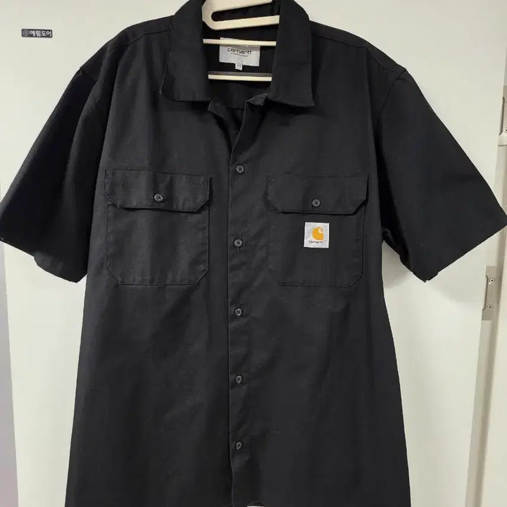 [BUNJANG] Carhartt WIP Master Short Sleeve Shirt 2XL Black / 칼하트 WIP 마스터 반팔셔츠 2XL 블랙 검정 워크웨어