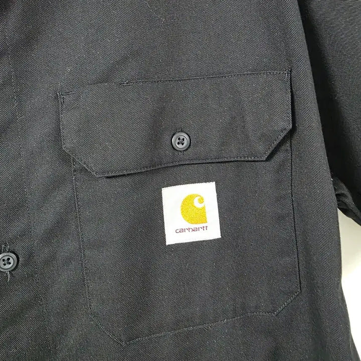 [BUNJANG] Carhartt WIP Master Short Sleeve Shirt 2XL Black / 칼하트 WIP 마스터 반팔셔츠 2XL 블랙 검정 워크웨어