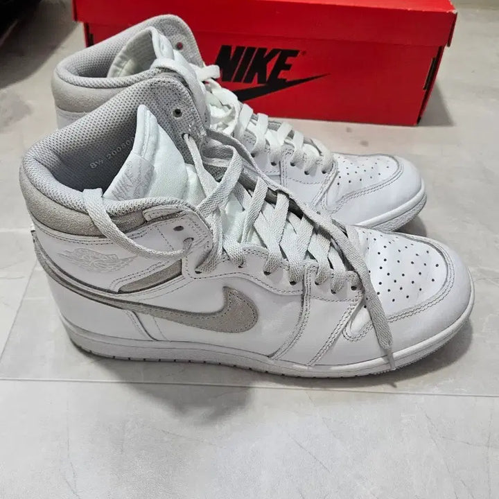 [BUNJANG] Nike Jordan 1 High 85 Neutral Grey Sneakers / 나이키 조던 1 하이 85 뉴트럴 그레이 265