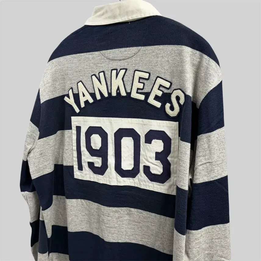 [BUNJANG] Polo Ralph Lauren Yankees Rugby Shirt M / 폴로 랄프로렌 x 양키스 럭비 티셔츠 M