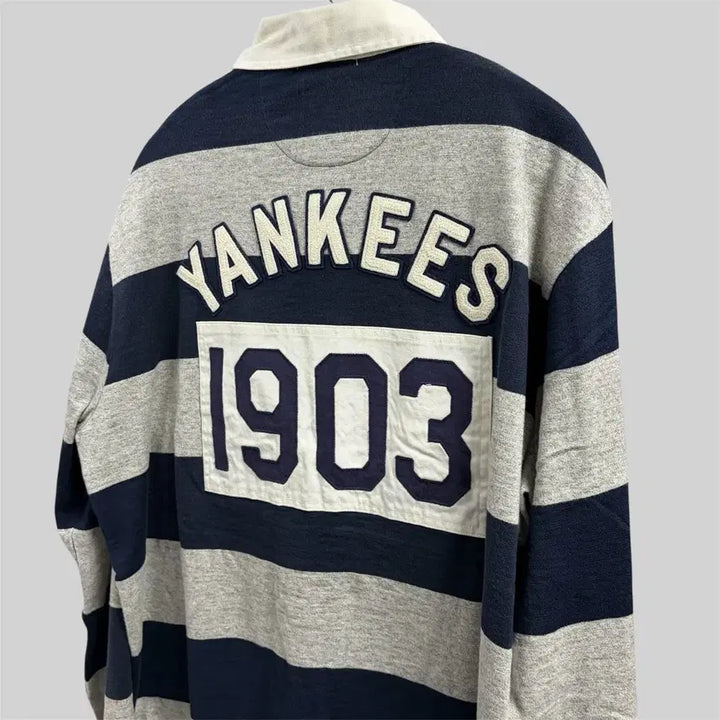 [BUNJANG] Polo Ralph Lauren Yankees Rugby Shirt M / 폴로 랄프로렌 x 양키스 럭비 티셔츠 M