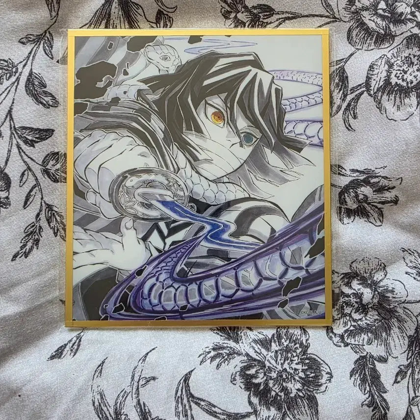 [BUNJANG] Demon Slayer Obanai Iguro Acrylic Shikishi / 귀멸의 칼날 웹쿠지 아크릴색지 이구로