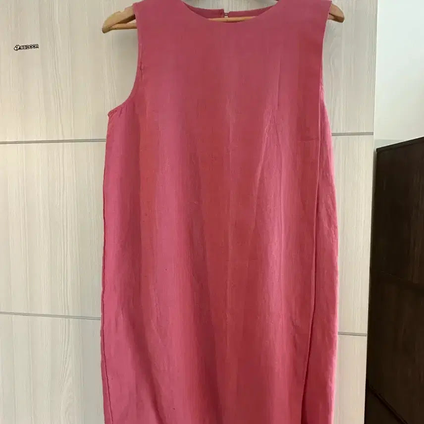 [BUNJANG] Mori Store Pink Linen Midi Dress / mori store 원피스