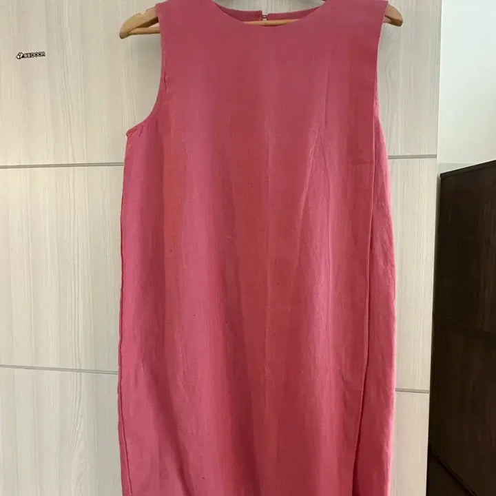 [BUNJANG] Mori Store Pink Linen Midi Dress / mori store 원피스