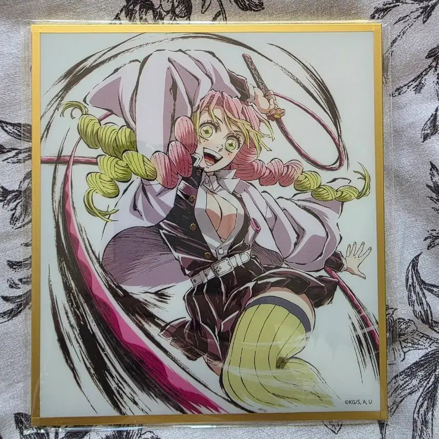 [BUNJANG] Demon Slayer Mitsuri Acrylic Color Board / 귀멸의 칼날 웹쿠지 아크릴색지 미츠리