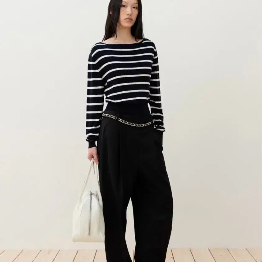 [SOLD OUT] 오르 실크 블랜드 풀오버 네이비