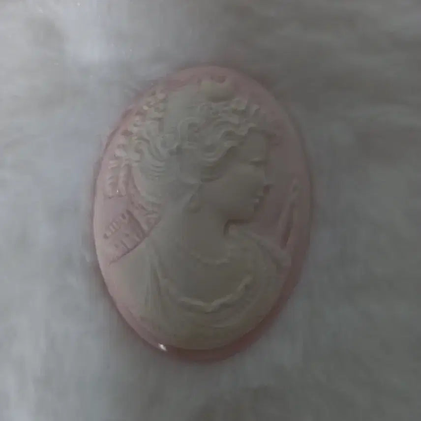 [BUNJANG] Pink Cameo Gemstone / 핑크 까메오 나석