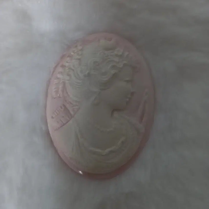 [BUNJANG] Pink Cameo Gemstone / 핑크 까메오 나석