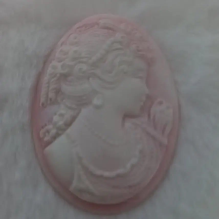 [BUNJANG] Pink Cameo Gemstone / 핑크 까메오 나석
