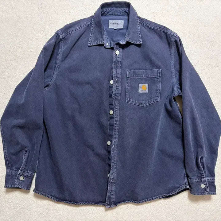 [BUNJANG] Carhartt WIP George Shirt (Pigment Blue) - Size L / [L] 칼하트 윕(WIP) 죠지(GEORGE) 셔츠 (피그먼트 블루)