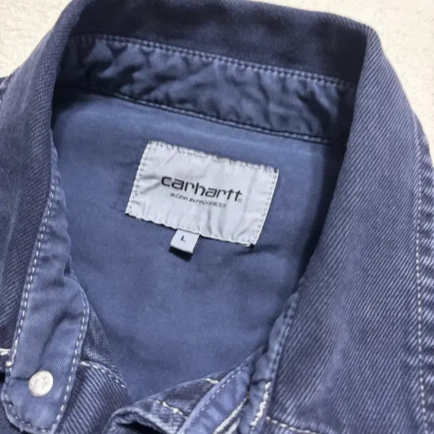 [BUNJANG] Carhartt WIP George Shirt (Pigment Blue) - Size L / [L] 칼하트 윕(WIP) 죠지(GEORGE) 셔츠 (피그먼트 블루)