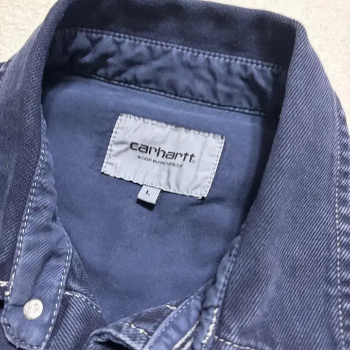 [BUNJANG] Carhartt WIP George Shirt (Pigment Blue) - Size L / [L] 칼하트 윕(WIP) 죠지(GEORGE) 셔츠 (피그먼트 블루)