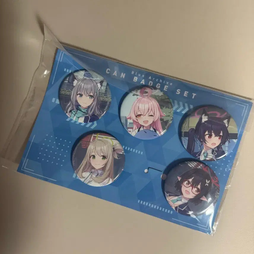 [BUNJANG] Blue Archive Abydos Can Badge Set / 블루아카이브 아비도스 캔뱃지 세트 시로코 호시노 세리카 노노미 아야네
