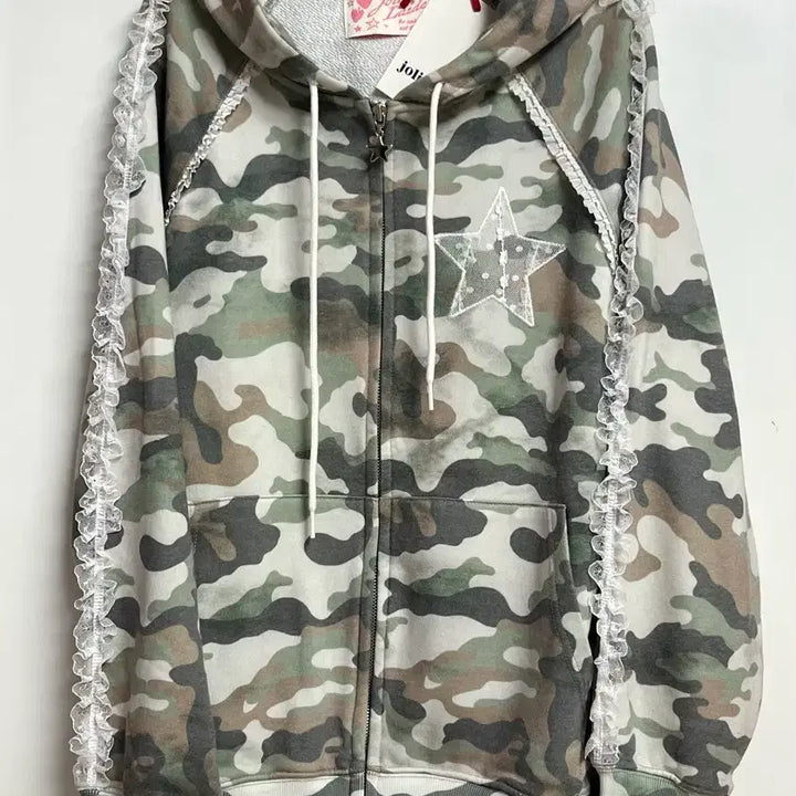 [BUNJANG] Jolly Raid Camo Maggie Hoodie Zip-up / [당일발송] 졸리레이드 카모 매기 후드 집업