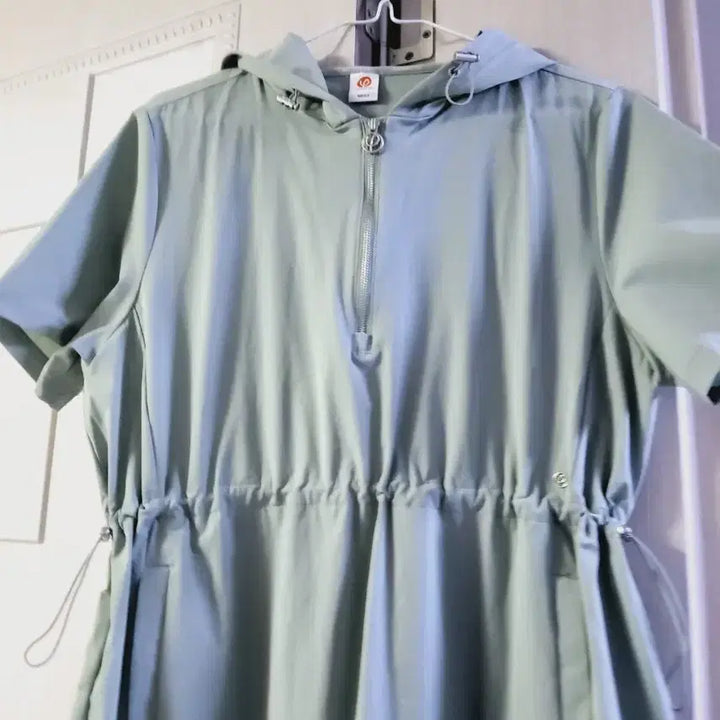 [BUNJANG] Crinkled Hood Long Dress / 바스락 후드 롱원피스