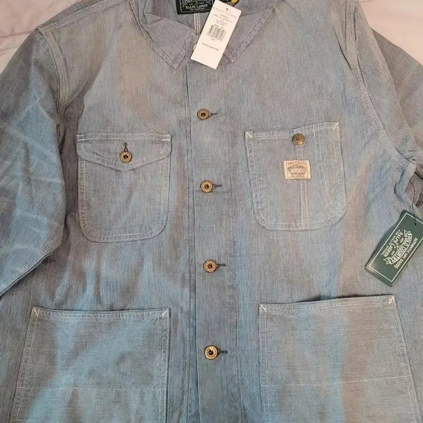 [SOLD OUT] 폴로 컨트리 랄프로렌 마이크로체크 인디고 데님자켓 L