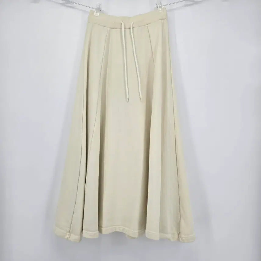 [BUNJANG] Ivory Banding Long Skirt / 아이보리 밴딩 롱 스커트