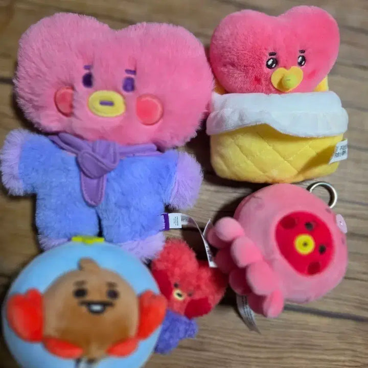 [BUNJANG] BT21 Tata Keyring Bundle Set / BT21 타타 인형 키링 모음