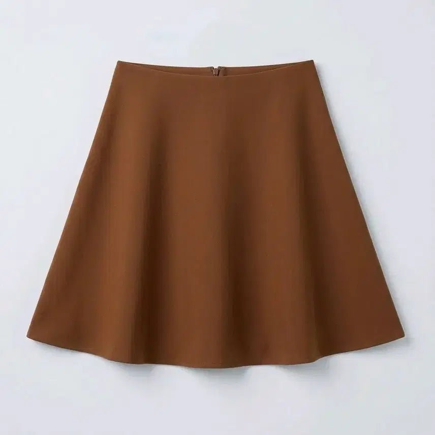 [BUNJANG] Milkcocoa Camel Flare Skirt / 밀크코코아 카멜 플레어 스커트