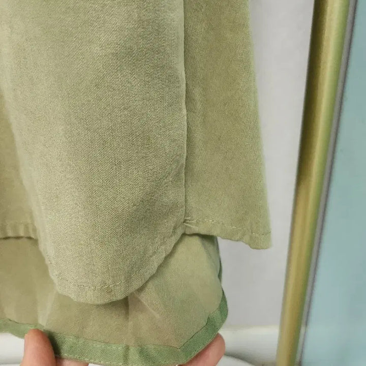 [BUNJANG] thecashmere Khaki Long Shirt Dress / 한섬 [thecashmere] 카키 롱 셔츠 원피스