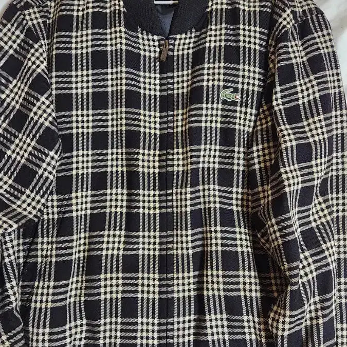 [BUNJANG] Lacoste Check Bomber Jacket / 라코스테 체크 봄버 자켓