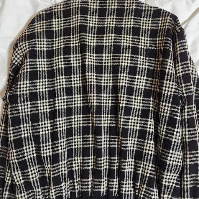 [BUNJANG] Lacoste Check Bomber Jacket / 라코스테 체크 봄버 자켓