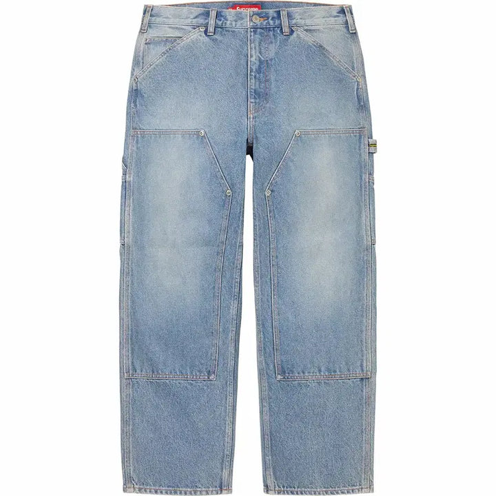 [BUNJANG] Supreme Double Knee Painter Pants Washed Blue - 23SS / 32] 슈프림 더블 니 페인터 팬츠 워시드 블루 - 23SS