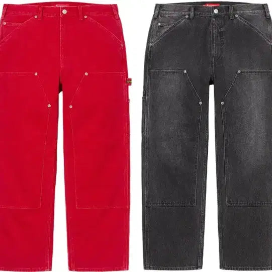 [BUNJANG] Supreme Double Knee Painter Pants Washed Blue - 23SS / 32] 슈프림 더블 니 페인터 팬츠 워시드 블루 - 23SS