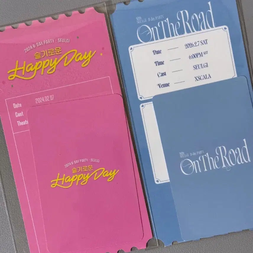 [BUNJANG] Red Velvet Seulgi Birthday Party Photocard Bundle Set / 레드벨벳 슬기 2024 2026 생일파티 입장포카