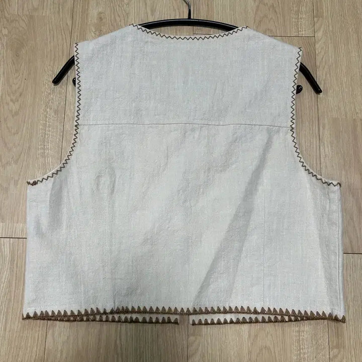 [BUNJANG] Penfield Embroidered Linen Vest (Size S) / 펜필드 자수 린넨 베스트 S