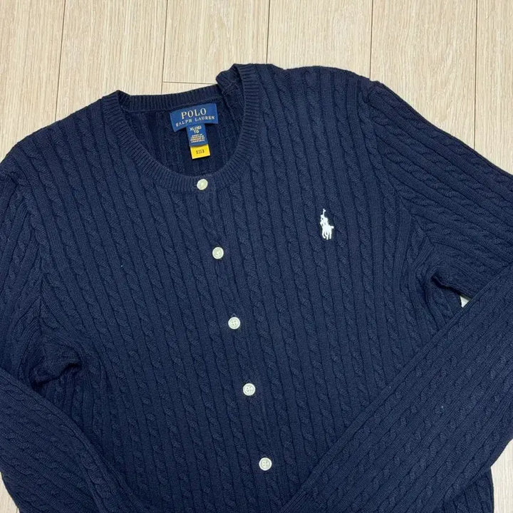 [BUNJANG] Polo Ralph Lauren Navy Cable Knit Cardigan XL / 폴로 랄프로렌 네이비 가디건 XL